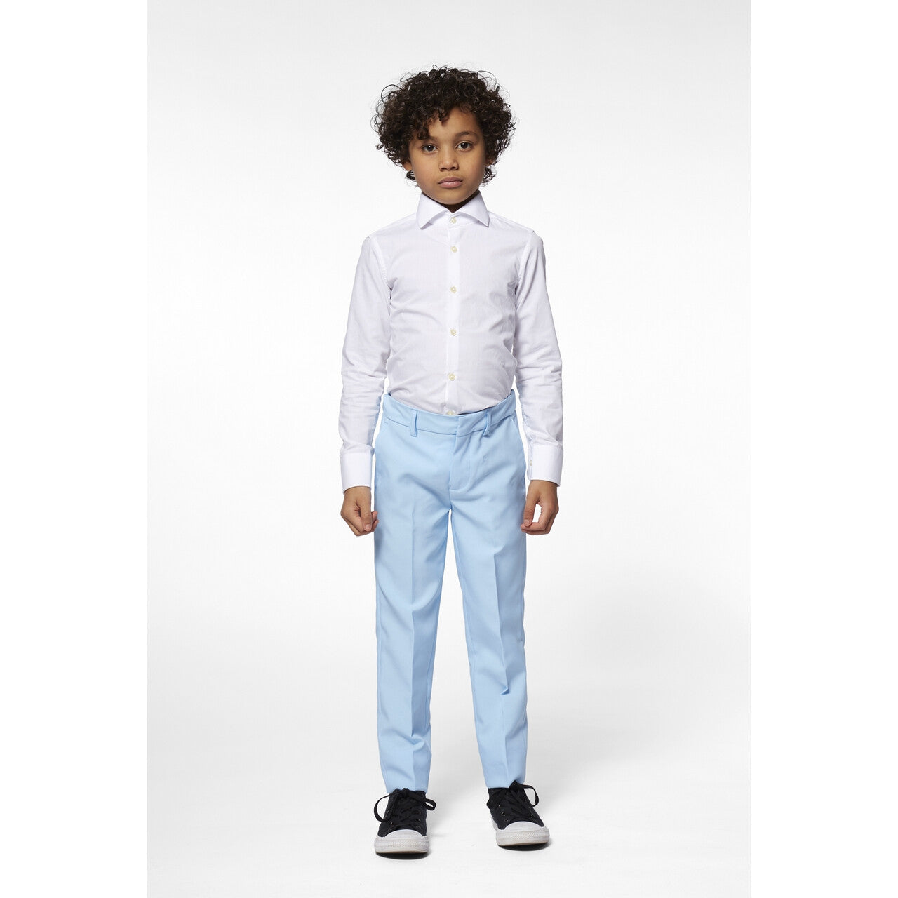 Op deze afbeelding zie je een Kostuums, van het merk Opposuits. Wauw In Lichtblauw Jongen Kostuum
