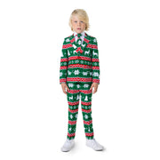 Op deze afbeelding zie je een Kostuums, van het merk Opposuits. Boys Festive Green Jongen Kostuum