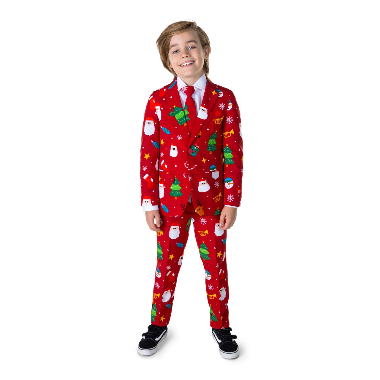 Op deze afbeelding zie je een Kostuums, van het merk Opposuits. Boys Festivity Red Jongen Kostuum
