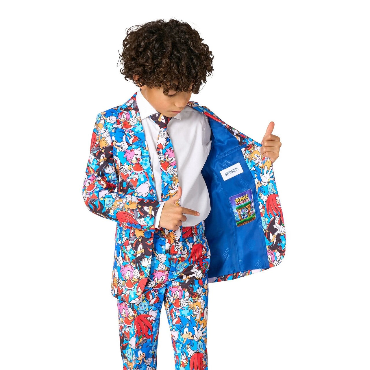 Op deze afbeelding zie je een Kostuums, van het merk Opposuits. Boys Sonic The Hedgehog™ Jongen Kostuum