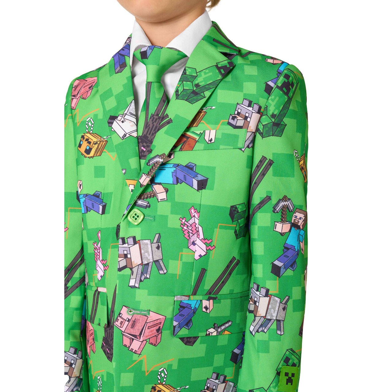 Op deze afbeelding zie je een Kostuums, van het merk Opposuits. Boys Minecraft™ Jongen