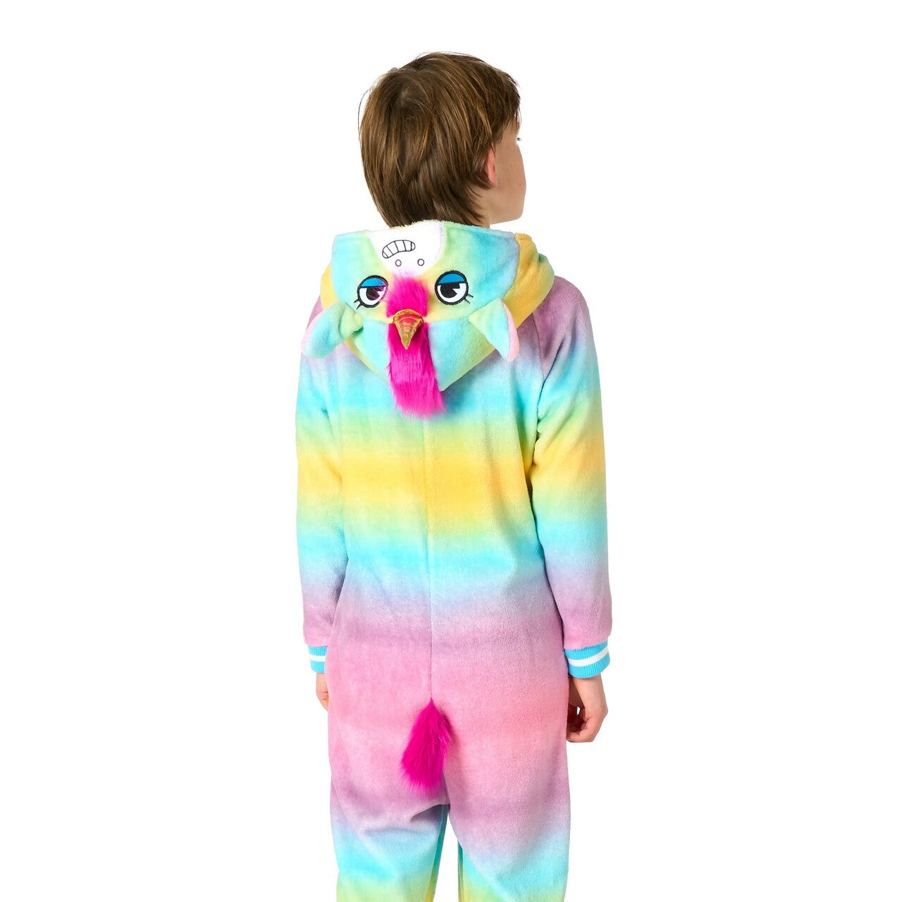 Op deze afbeelding zie je een Kostuums, van het merk Opposuits. Unicorn Love Onesie Kind Kostuum