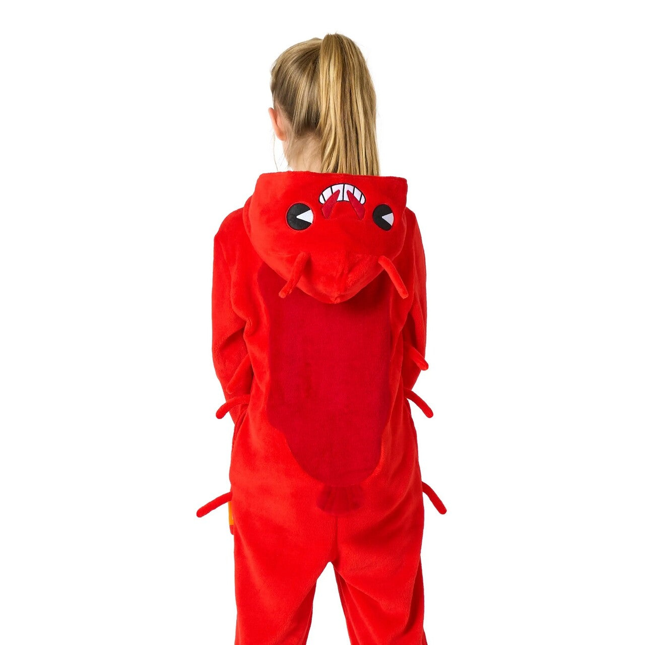 Op deze afbeelding zie je een Kostuums, van het merk Opposuits. Gekookte Rode Kreeft Onesie Kind Kostuum
