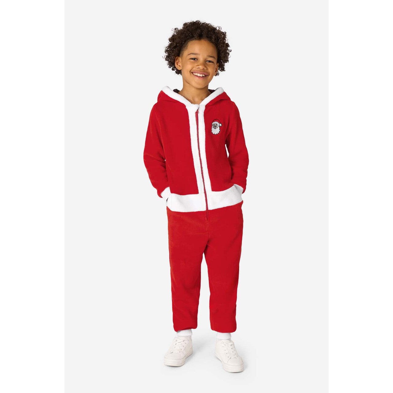 Op deze afbeelding zie je een Kostuums, van het merk Opposuits. Boys Merry Jinglejoy - Santa Jongen Kostuum