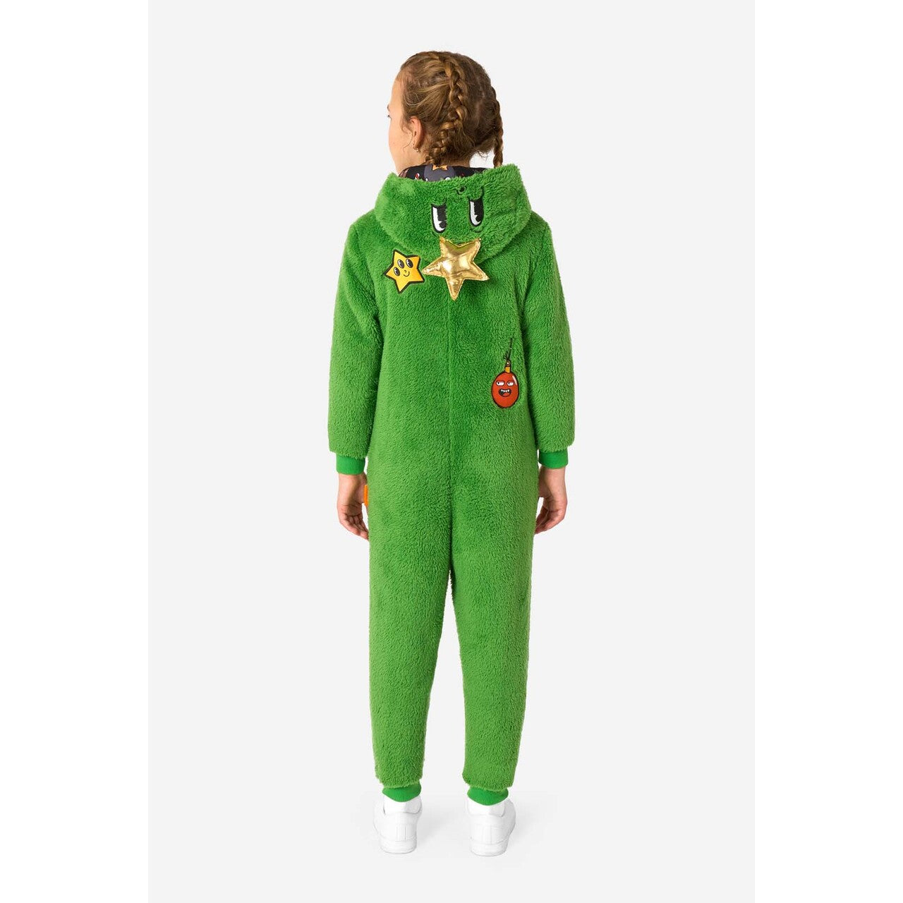 Op deze afbeelding zie je een Kostuums, van het merk Opposuits. Merry Jinglejoy - Tree Onesie Kind Kostuum