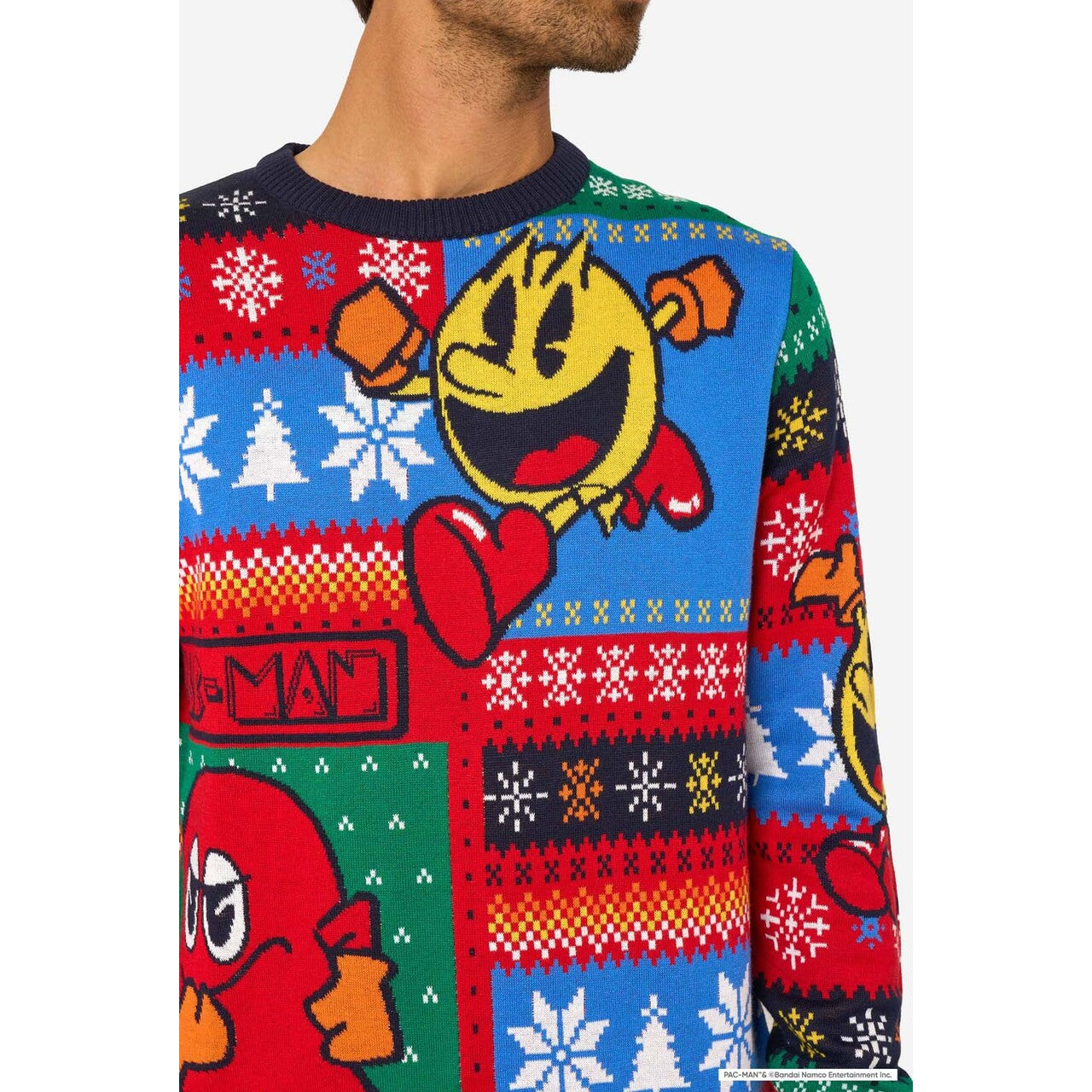 Op deze afbeelding zie je een Kostuums, van het merk Opposuits. Pac-Man™ Christmas Sweater