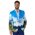 Bob Ross Blazer Happy Little Trees Colbert Man