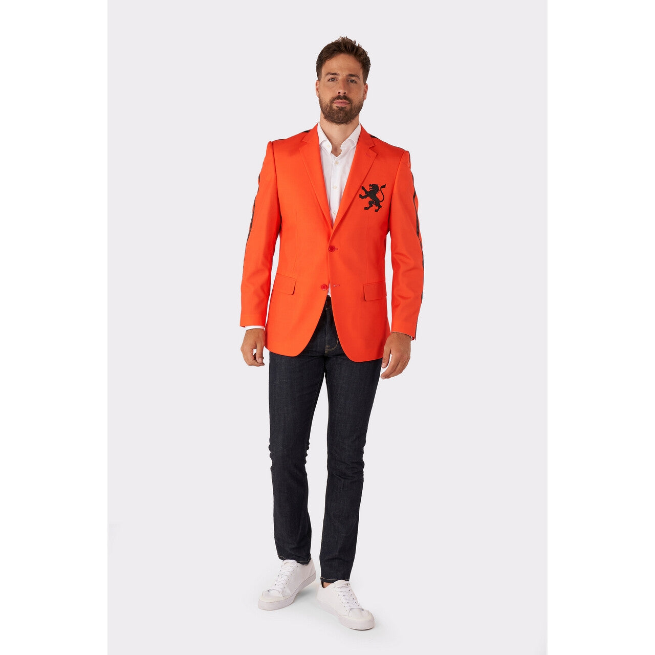 Op deze afbeelding zie je een Kostuums, van het merk Opposuits. Holland Hero Teamplayer Colbert Man
