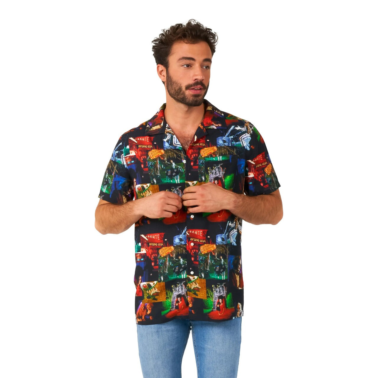 Op deze afbeelding zie je een Kostuums, van het merk Opposuits. 90s Beetlejuice Blouse Man