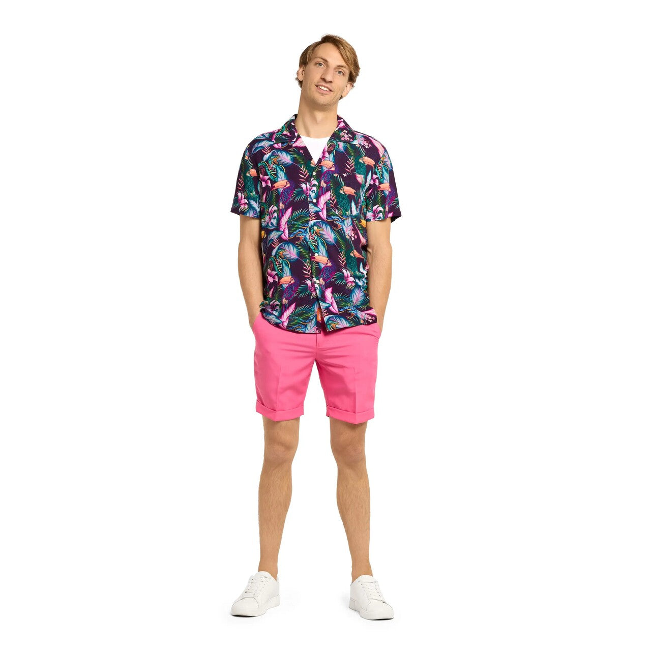 Op deze afbeelding zie je een Kostuums, van het merk Opposuits. Tropical Night Jungle Blouse Man