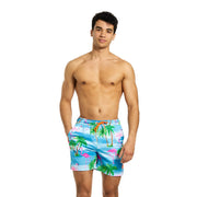 Op deze afbeelding zie je een Kostuums, van het merk Opposuits. Flaming Flaminguy Man