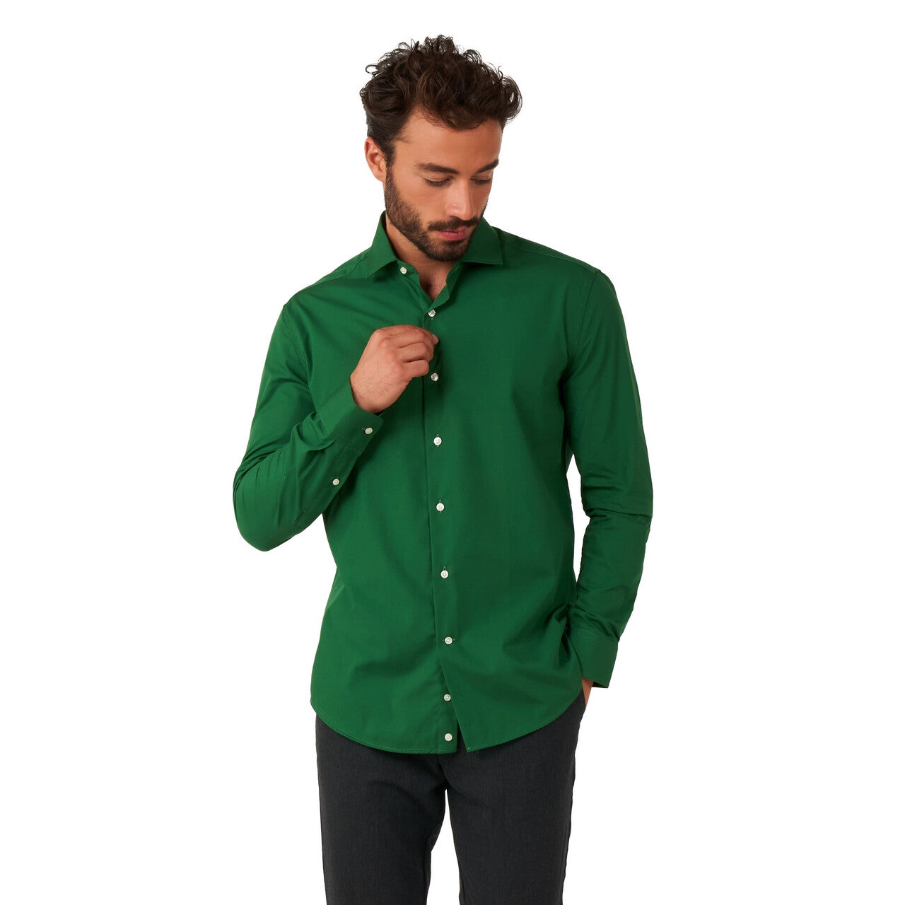 Op deze afbeelding zie je een Kostuums, van het merk Opposuits. Glorious Green Overhemd Man