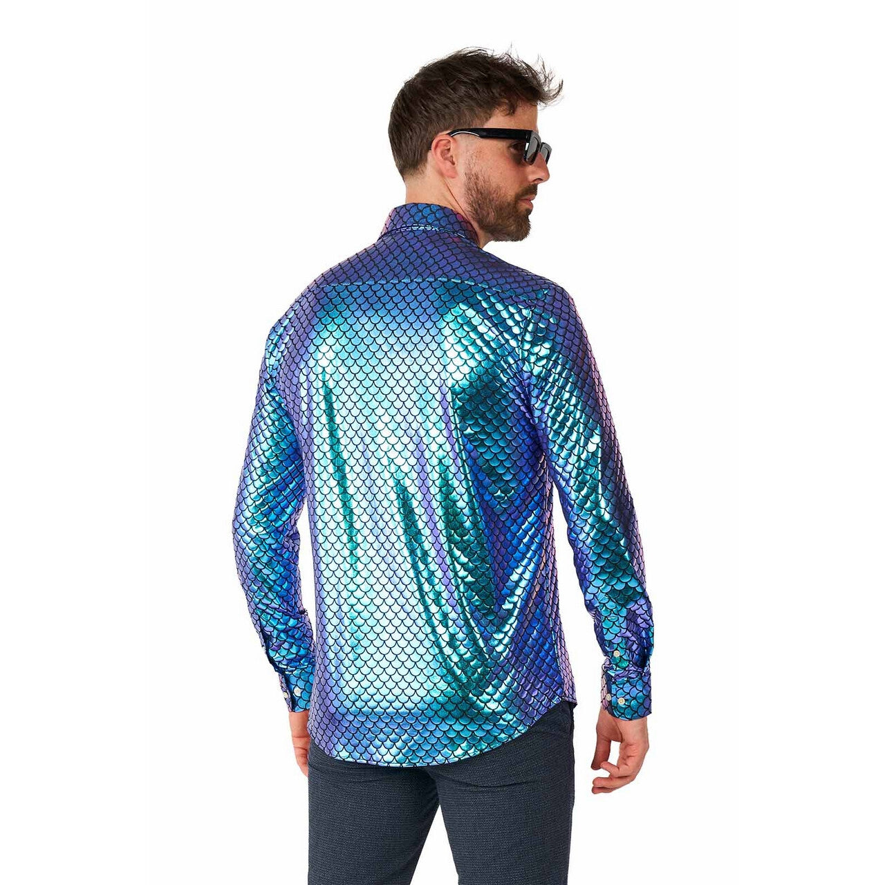 Op deze afbeelding zie je een Kostuums, van het merk Opposuits. Mermaid Fancy Fish Overhemd Man