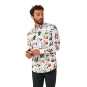 Op deze afbeelding zie je een Kostuums, van het merk Opposuits. Shirt Ls Elf™ Christmas Man