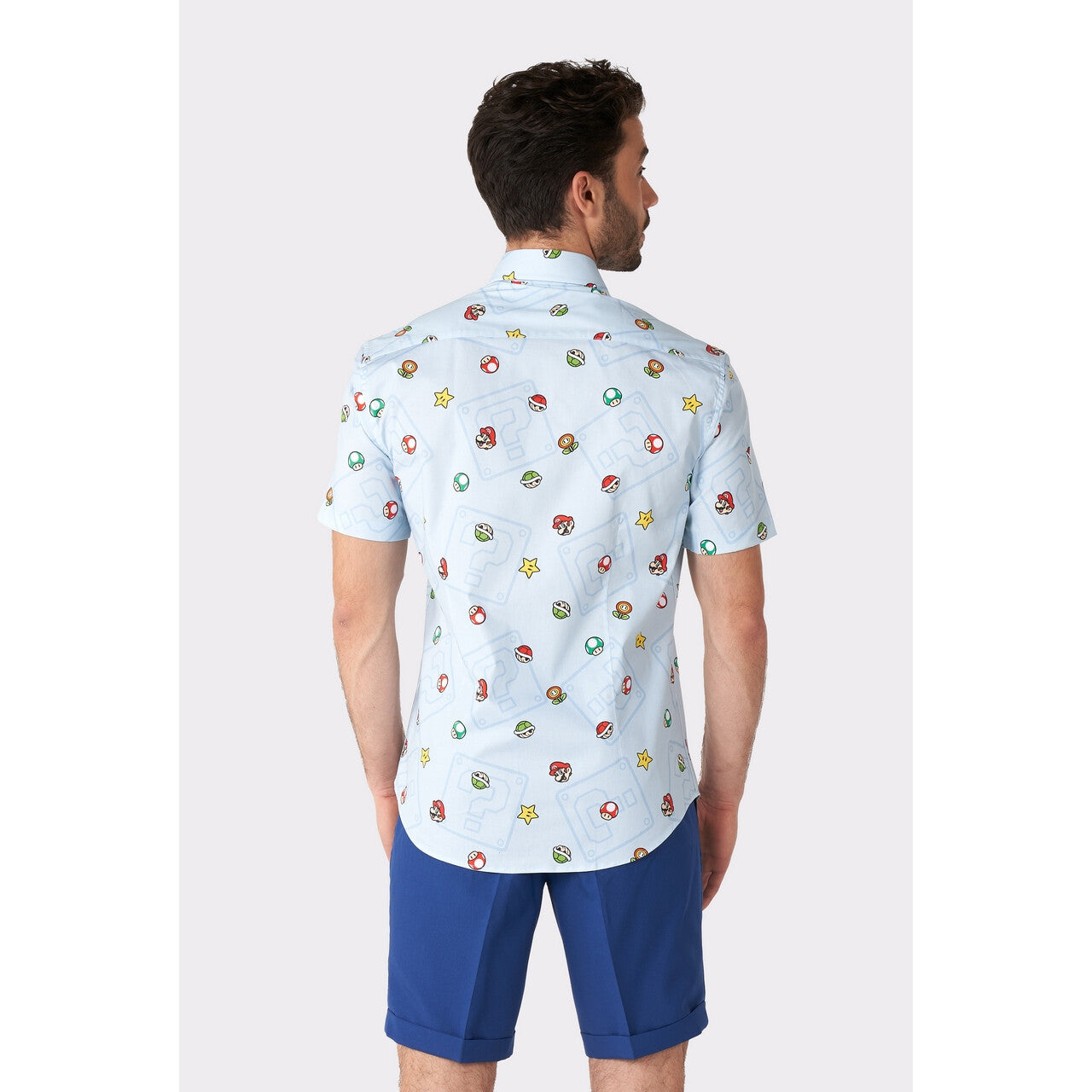 Op deze afbeelding zie je een Kostuums, van het merk Opposuits. Super Mario™ Icons Level Up Blouse Man