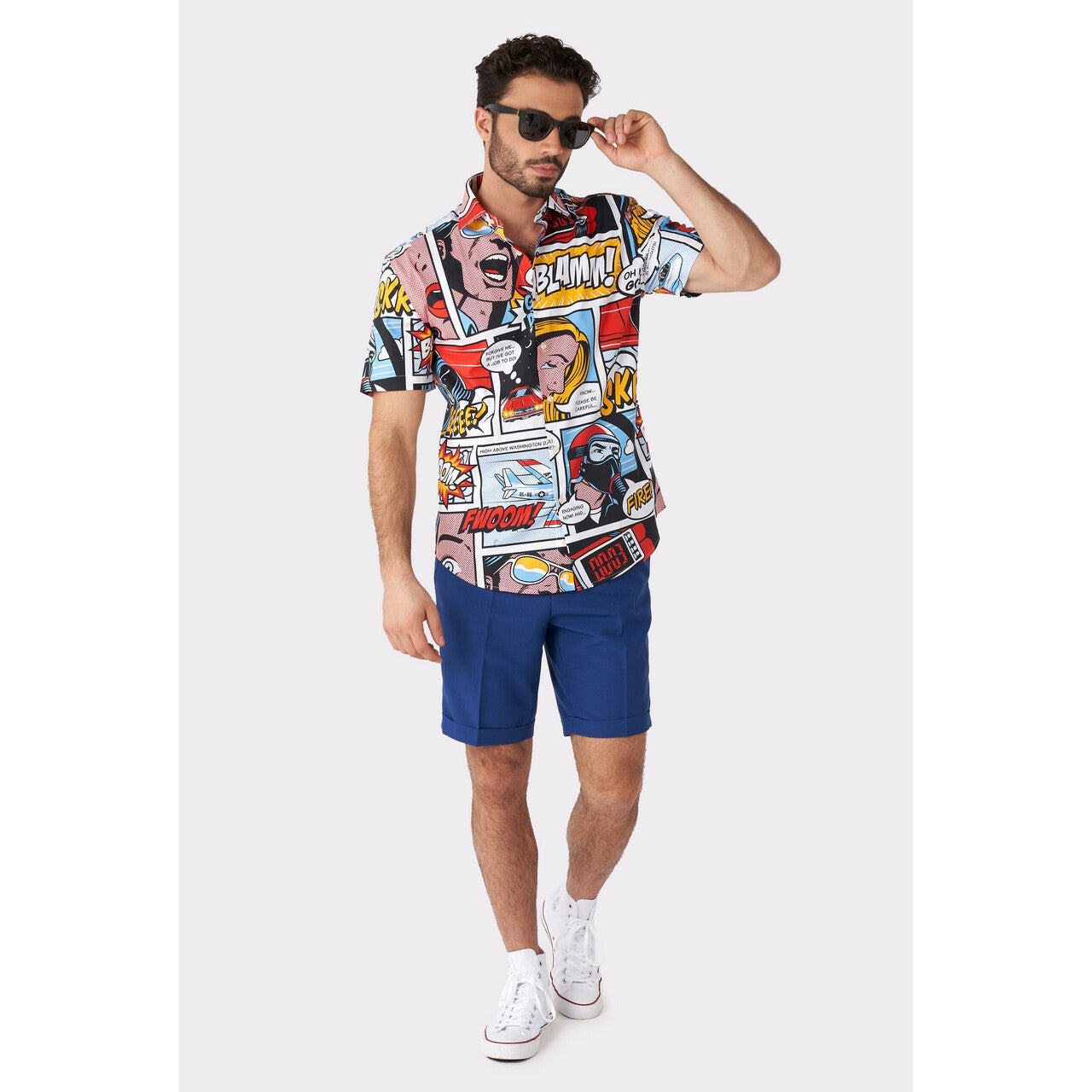 Op deze afbeelding zie je een Kostuums, van het merk Opposuits. Danger Days Comic Sense Blouse Man