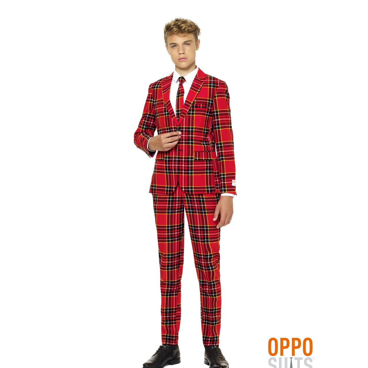 Op deze afbeelding zie je een Kostuums, van het merk Opposuits. The Lumberjack Opposuit Teen Jongen Kostuum