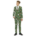 Green Santaboss Jongen Kostuum