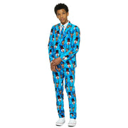 Op deze afbeelding zie je een Kostuums, van het merk Opposuits. Kerst Cartoon Winter Tiener Jongen Kostuum