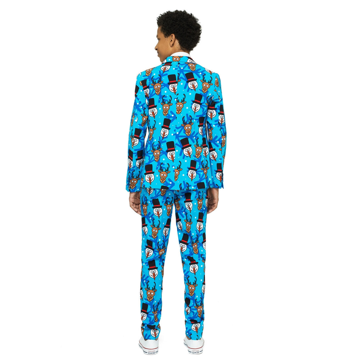 Op deze afbeelding zie je een Kostuums, van het merk Opposuits. Kerst Cartoon Winter Tiener Jongen Kostuum