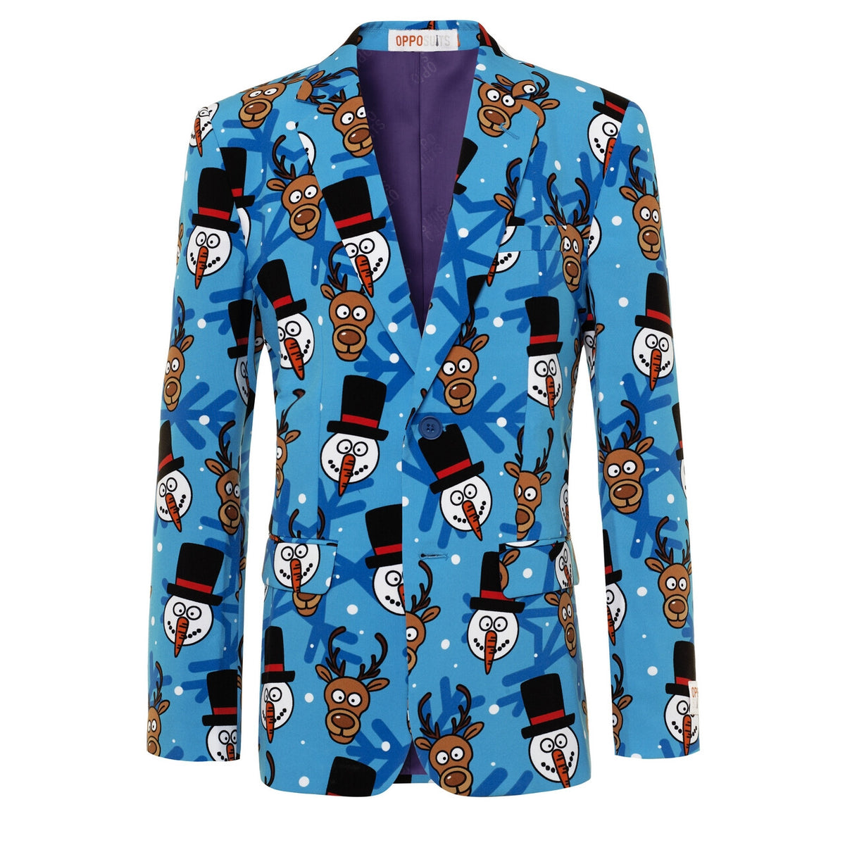 Op deze afbeelding zie je een Kostuums, van het merk Opposuits. Kerst Cartoon Winter Tiener Jongen Kostuum