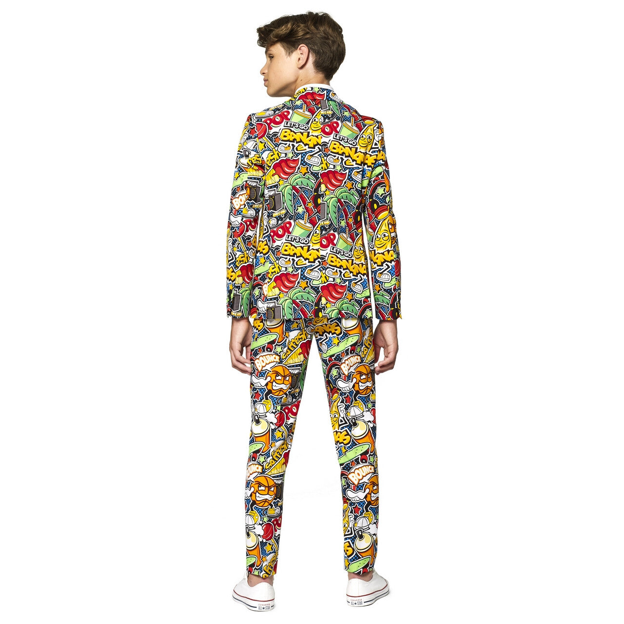Op deze afbeelding zie je een Kostuums, van het merk Opposuits. Stoere Straatkunst Jongen Kostuum