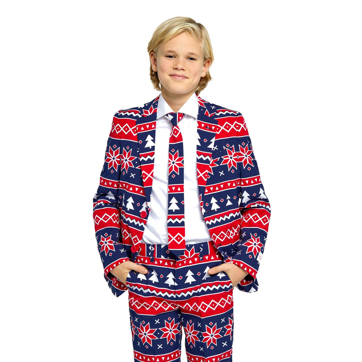 Op deze afbeelding zie je een Kostuums, van het merk Opposuits. Teen Boys Nordic Noel Jongen Kostuum