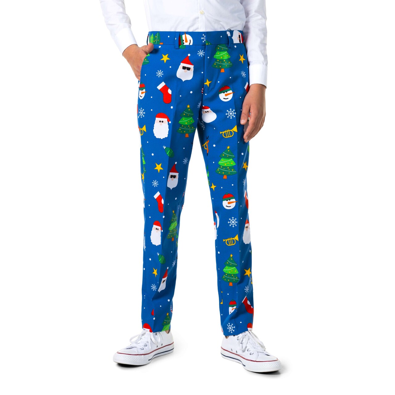Op deze afbeelding zie je een Kostuums, van het merk Opposuits. Teen Boys Festivity Blue Jongen Kostuum
