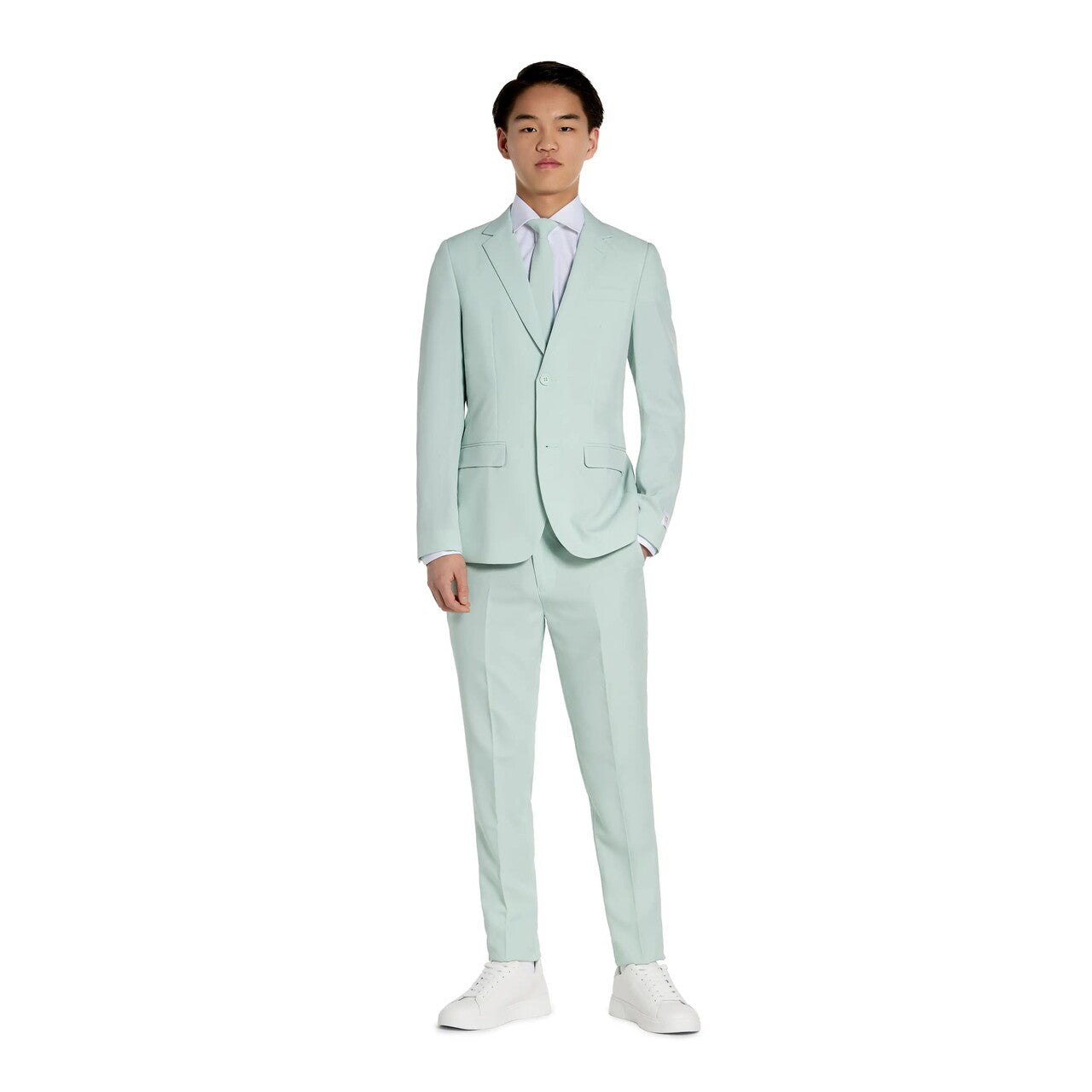 Op deze afbeelding zie je een Kostuums, van het merk Opposuits. Magic Mint Mike Jongen Kostuum