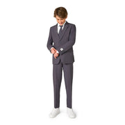 Op deze afbeelding zie je een Kostuums, van het merk Opposuits. Charcool Jongen Kostuum