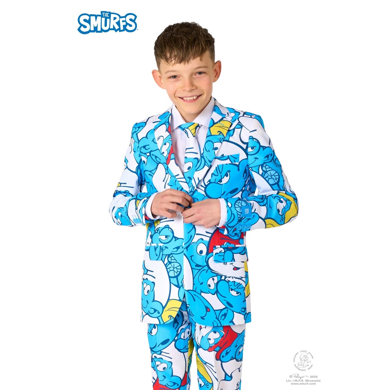 Op deze afbeelding zie je een Kostuums, van het merk Opposuits. The Smurfs Jongen Kostuum
