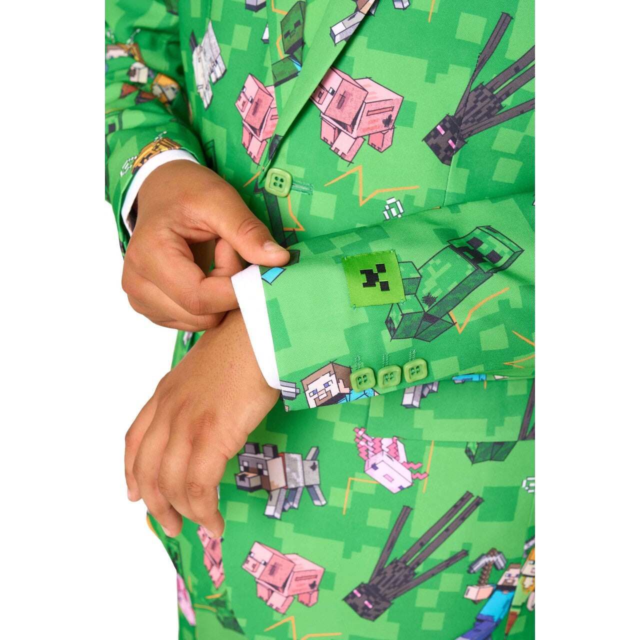 Op deze afbeelding zie je een Kostuums, van het merk Opposuits. Teen Boys Minecraft™ Jongen Kostuum
