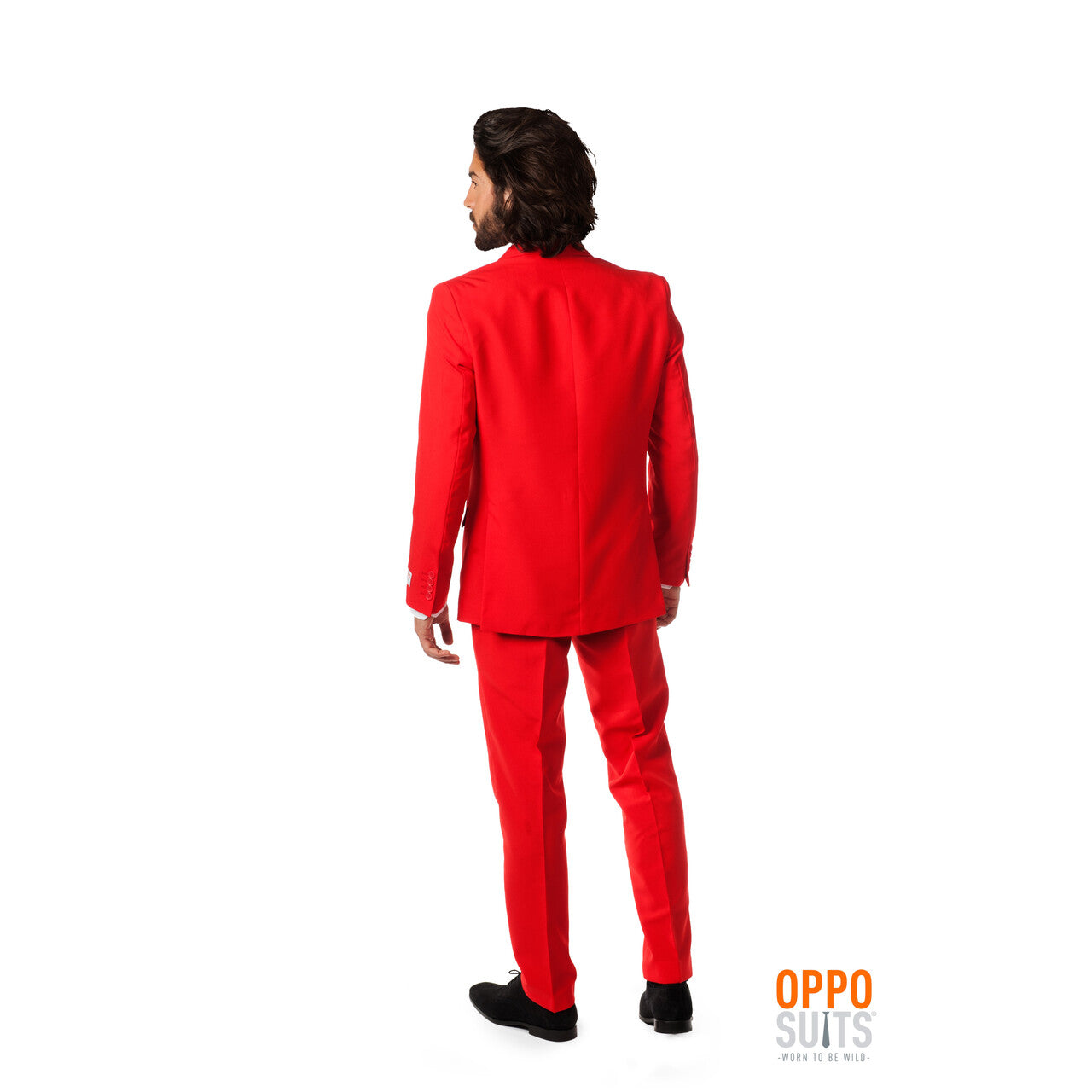 Op deze afbeelding zie je een Kostuums, van het merk Opposuits. Intense Red Devil Opposuit Kostuum Man