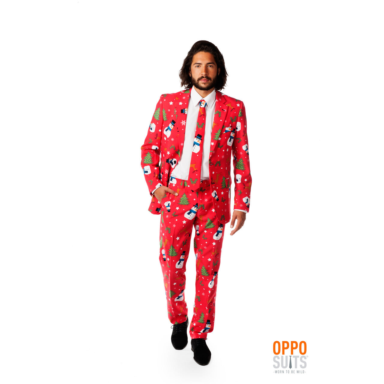 Op deze afbeelding zie je een Kostuums, van het merk Opposuits. Christmaster Opposuit Kostuum Man