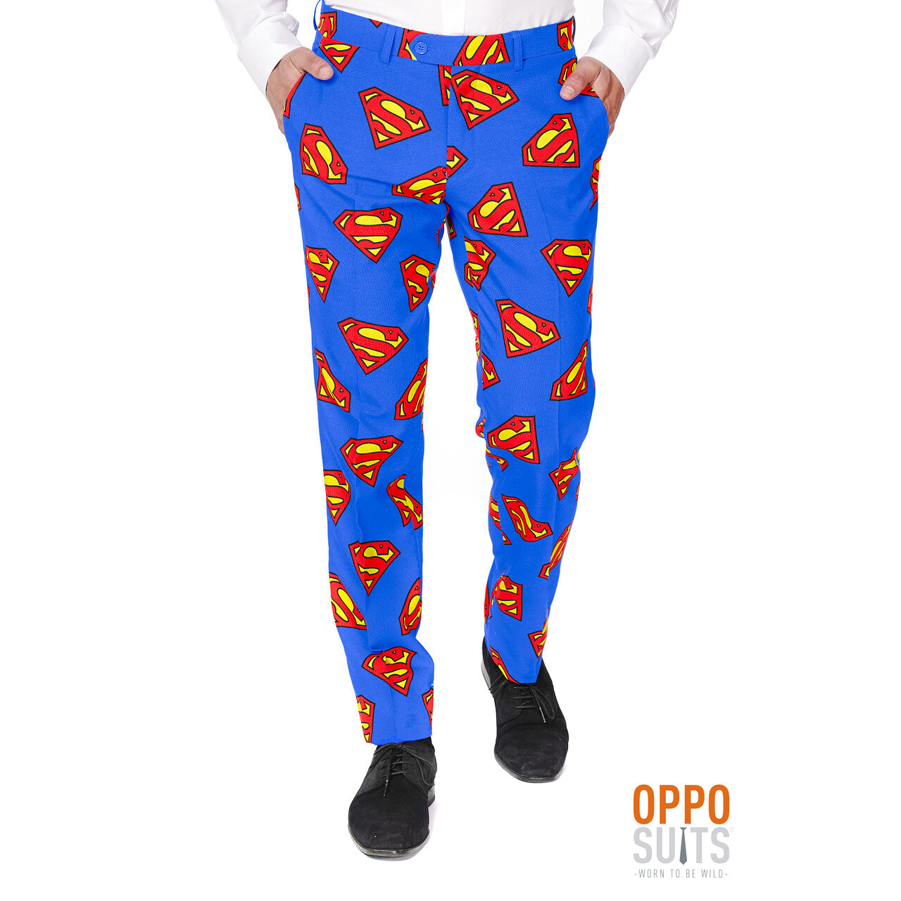 Op deze afbeelding zie je een Kostuums, van het merk Opposuits. Superheld Superman™ Opposuit Kostuum