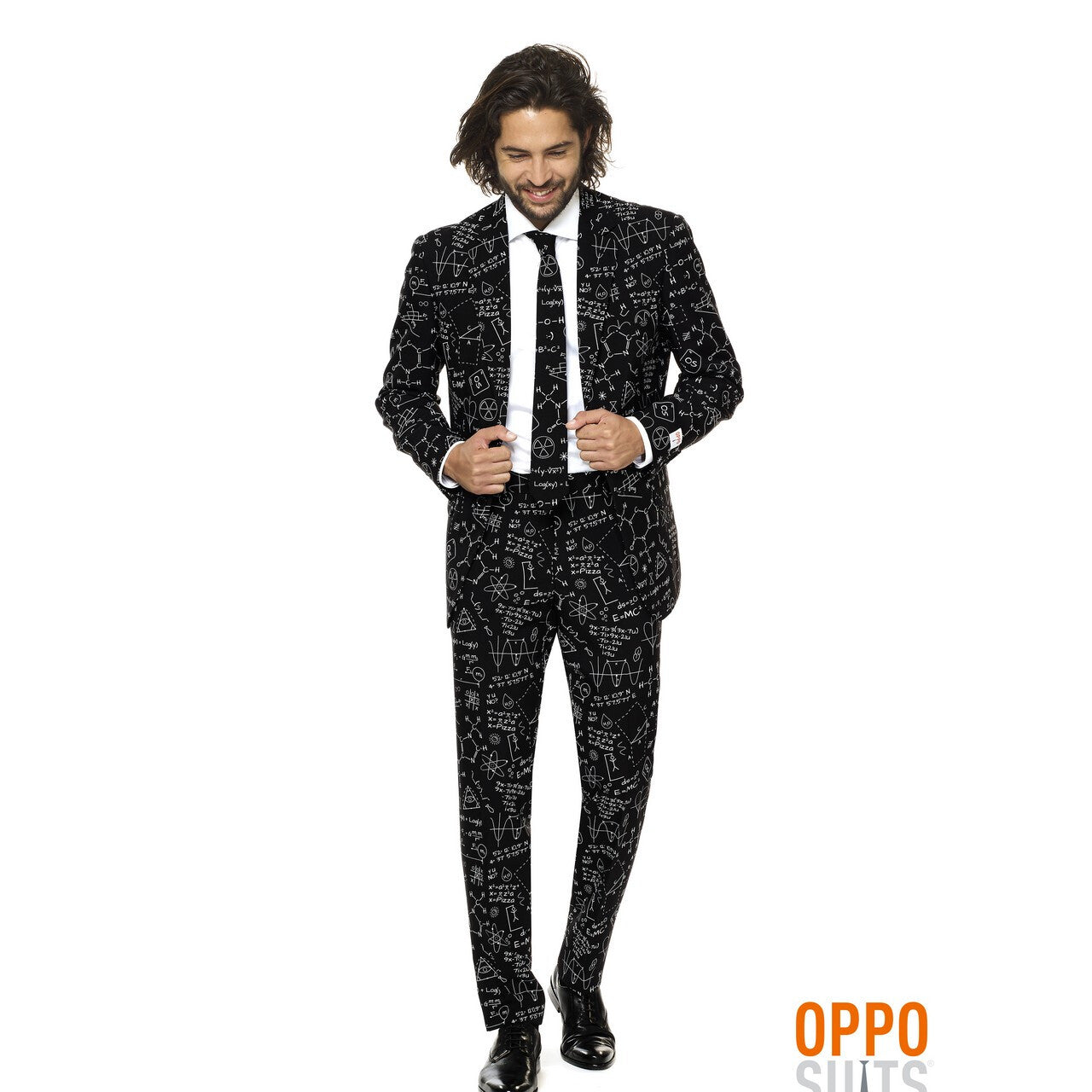 Op deze afbeelding zie je een Kostuums, van het merk Opposuits. Nerdy Beta Science Faction Opposuit Man Kostuum