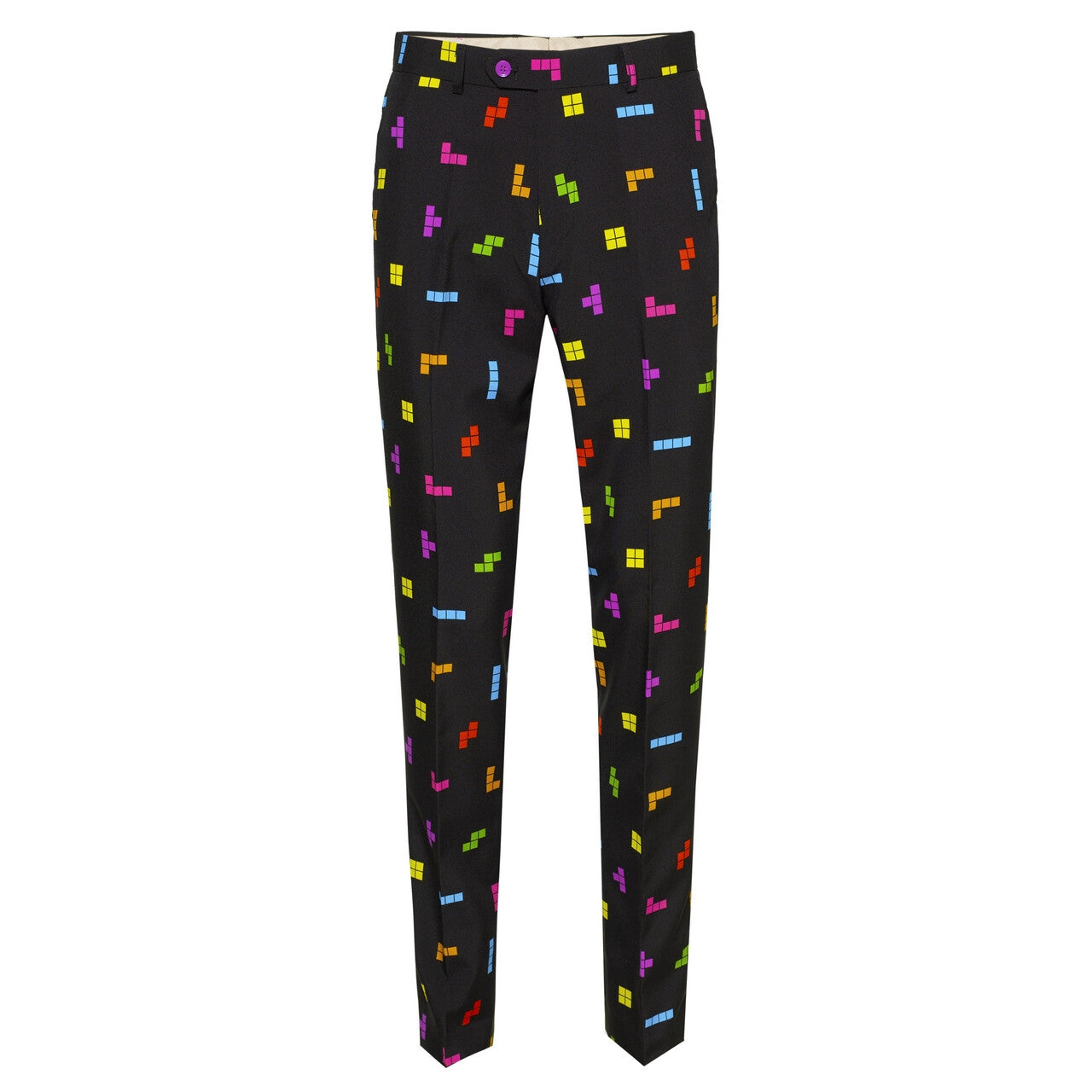 Op deze afbeelding zie je een Kostuums, van het merk Opposuits. Kleurig Tetris Blokken Computerspel Man Kostuum