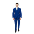 Koninklijk Marine Blauw Navy Met Flaminguy Voering Man Kostuum