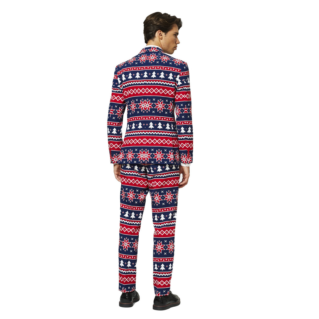 Op deze afbeelding zie je een Kostuums, van het merk Opposuits. Nordic Noel Kerstbomen IJskristallen Man Kostuum
