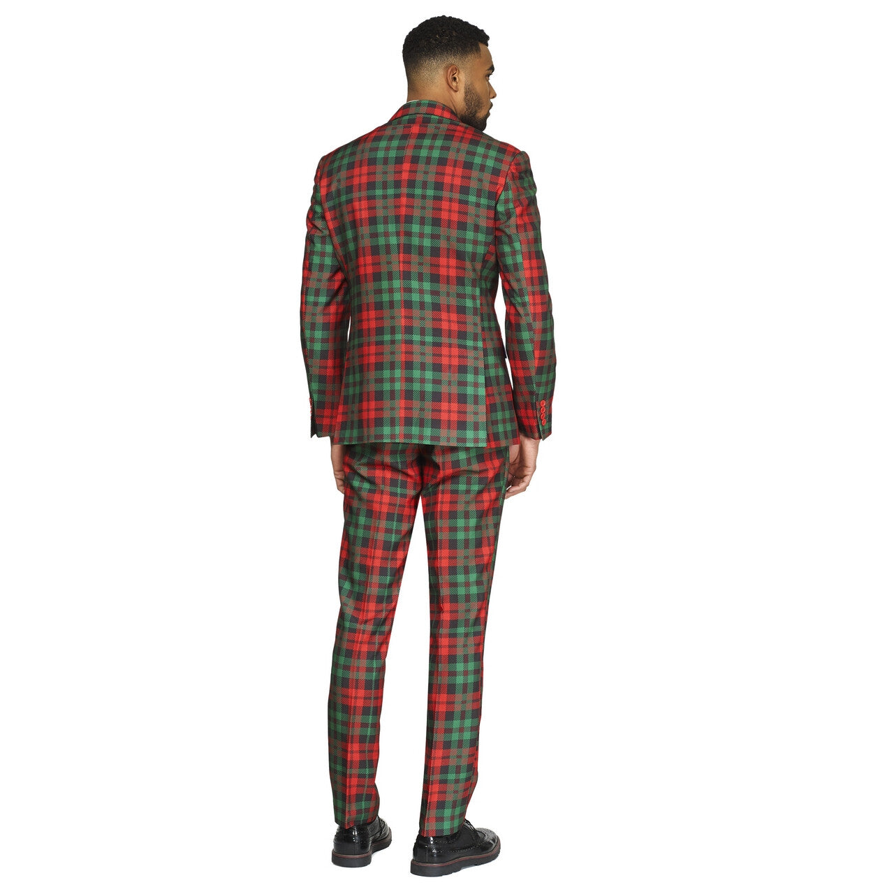 Op deze afbeelding zie je een Kostuums, van het merk Opposuits. Trendy Tartan Kerst Kleuren Man Kostuum