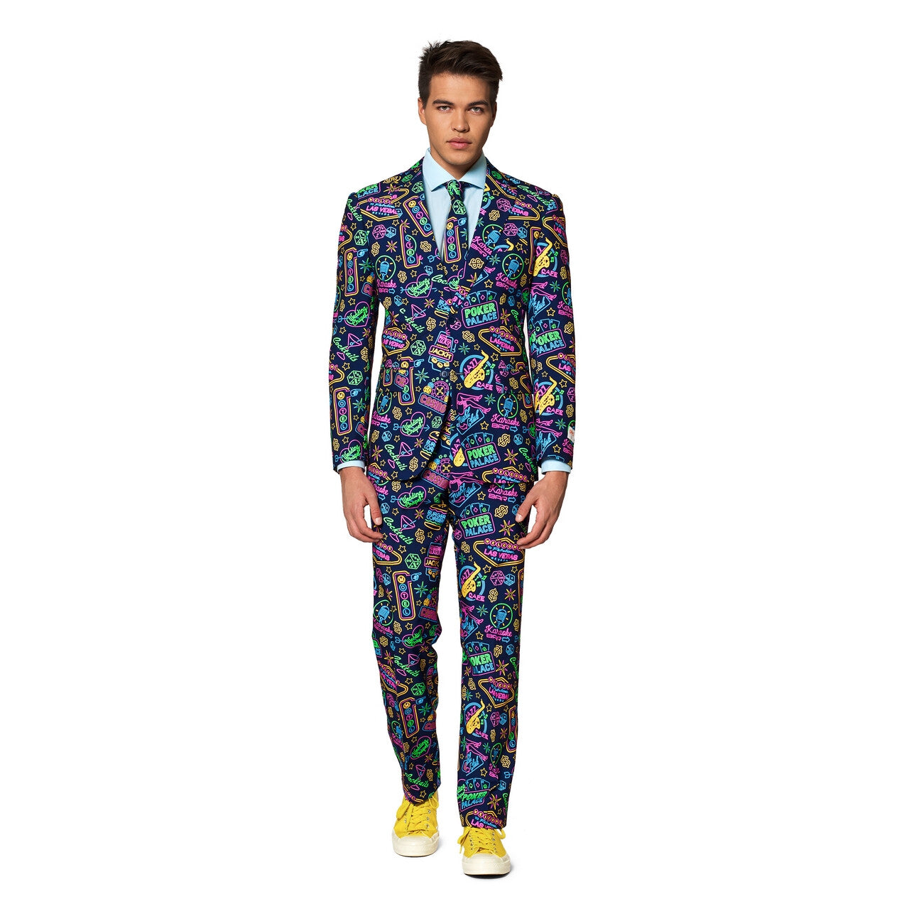Op deze afbeelding zie je een Kostuums, van het merk Opposuits. Mr. Vegas Casino Man Kostuum
