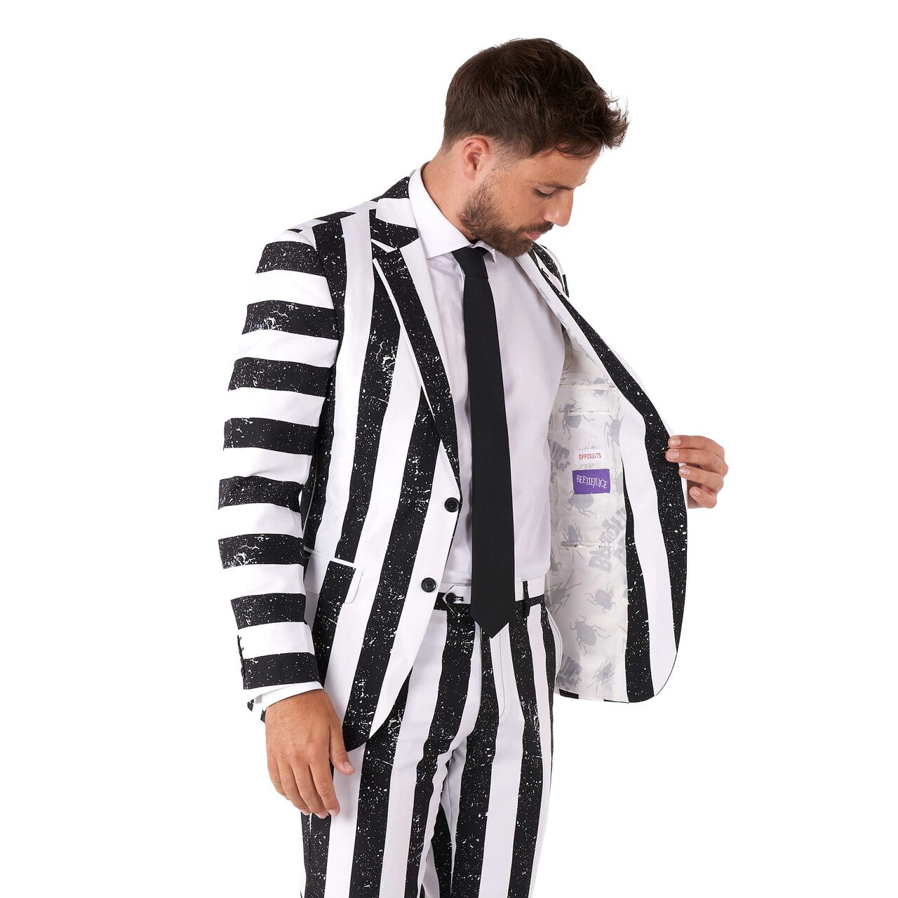 Op deze afbeelding zie je een Kostuums, van het merk Opposuits. Beetlejuice™ Man Kostuum