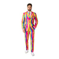 Rainbow Candy Cane Man Kostuum