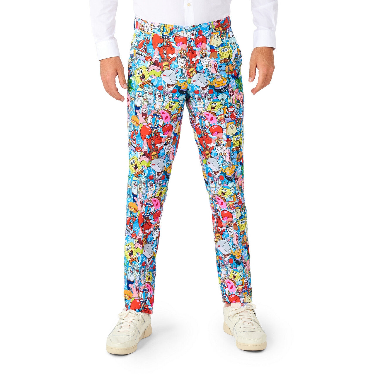 Op deze afbeelding zie je een Kostuums, van het merk Opposuits. Spongebob Whole Family Man Kostuum