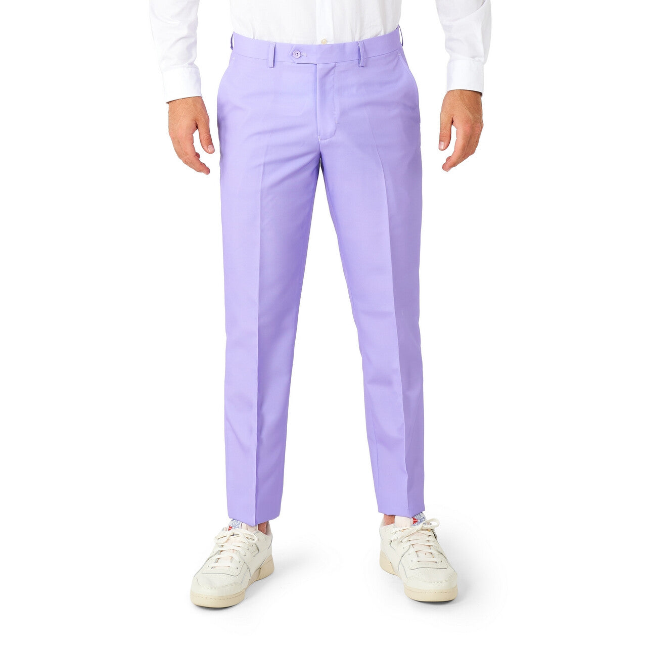 Op deze afbeelding zie je een Kostuums, van het merk Opposuits. Lichtpaars Lavish Lavender Man Kostuum