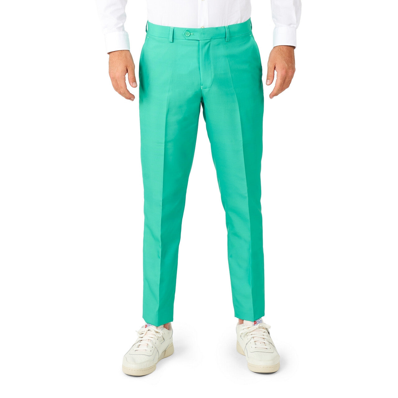 Op deze afbeelding zie je een Kostuums, van het merk Opposuits. Sportief Trendy Turquoise Man Kostuum