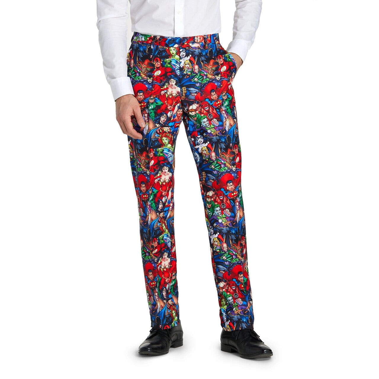 Op deze afbeelding zie je een Kostuums, van het merk Opposuits. Meeting Dc Heroes Man Kostuum