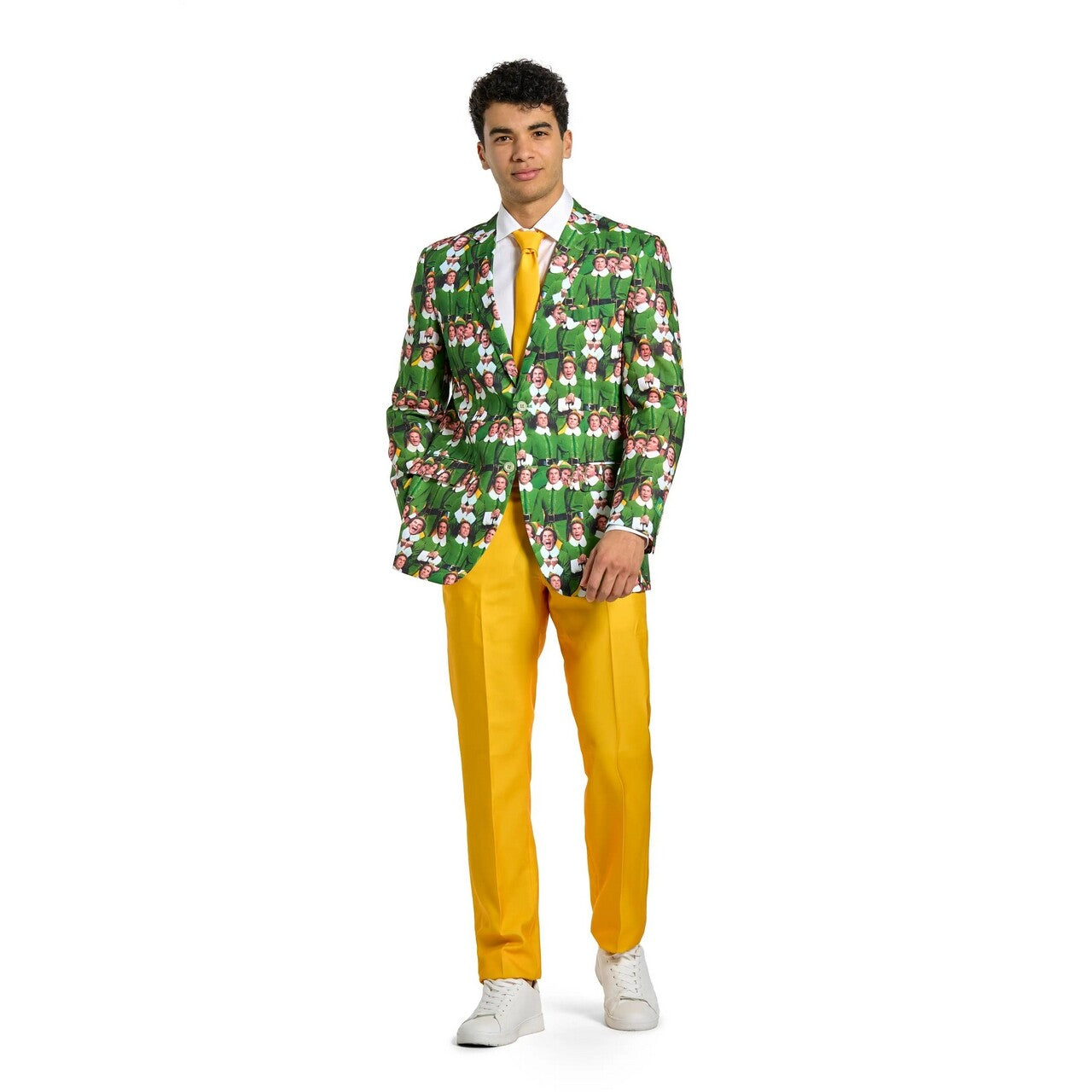 Op deze afbeelding zie je een Kostuums, van het merk Opposuits. Elf The Movie Man Kostuum