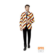 Op deze afbeelding zie je een Kostuums, van het merk Opposuits. Duitse Der Germinator Opposuit Man Kostuum