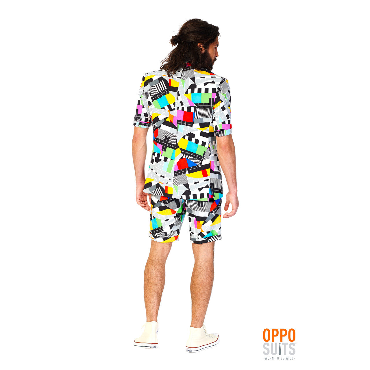 Op deze afbeelding zie je een Kostuums, van het merk Opposuits. Summer Festival Extravagant Testival Opposuit Kostuum Man